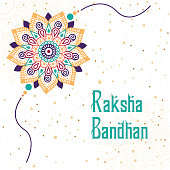 Vector illustration of decorated rakhi for Indian festival Raksha Bandhan