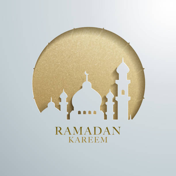 Ramadan graphic design Ramadan graphic design. Suitable for webpage greetings, poster design project. mosque stock illustrations