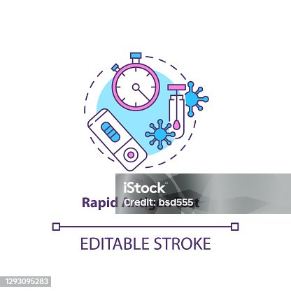 istock Rapid antigen test concept icon 1293095283