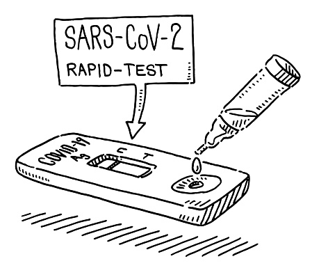 SARS-COV2 Rapid Test Drawing