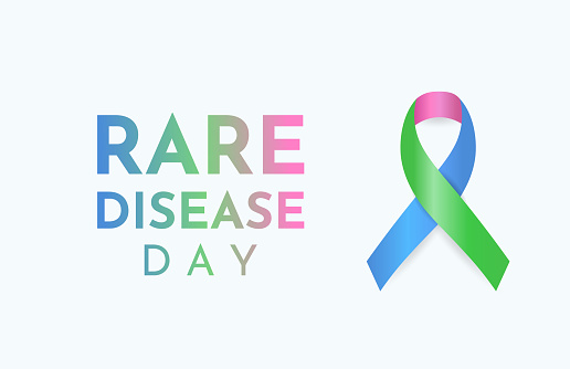 Rare Disease Day card. Vector illustration. EPS10