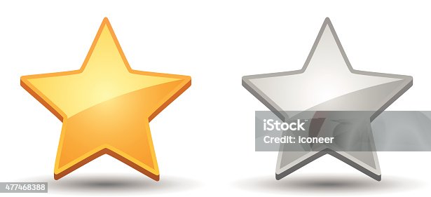 istock Rating Star Icons on white background 477468388