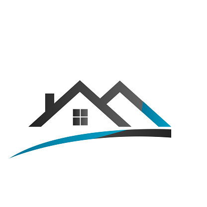 Real Estate Logo House Roof Design Vector Stock Illustration - Download ...