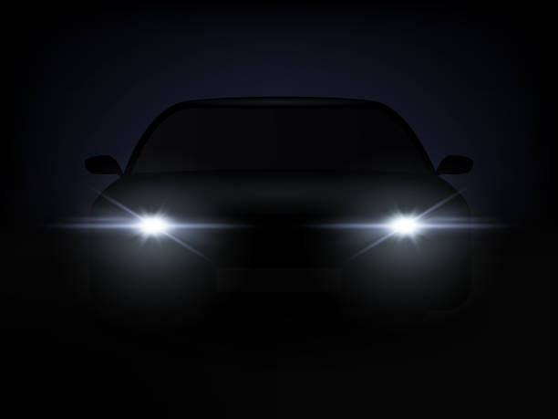 6 305 car lights illustrations clip art istock