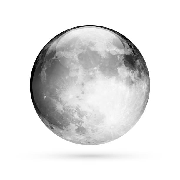 ilustrações de stock, clip art, desenhos animados e ícones de realistic full moon crystal ball - supermoon