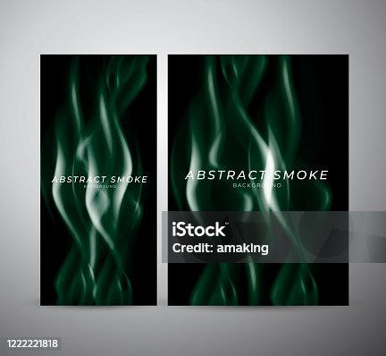 istock realistic smoke waves background, Abstract futuristic banner wallpaper. 1222221818