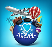 istock 3D Realistic Travel and Tour Poster Design Around the World 486879182