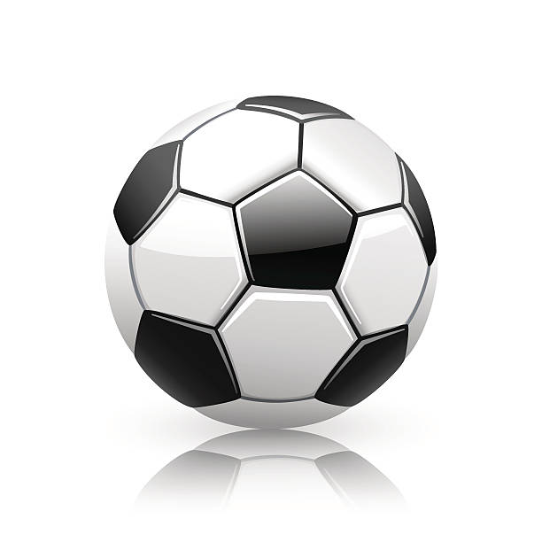 Realistic Vector Soccer Ball Realistic Vector Soccer Ball for Your Sports Projects. Clipping paths included in additional jpg format. background of a classic black white soccer ball stock illustrations