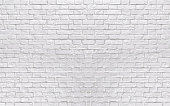 istock Realistic white brick wall texture. Abstract vector background eps10 1362820246
