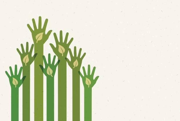 Recycle hands Recycle hands social responsibility stock illustrations