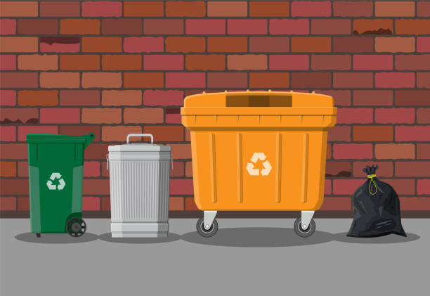 ilustrações de stock, clip art, desenhos animados e ícones de recycling and utilization equipment - wheelchair street