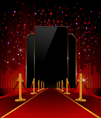 Red Carpet with Elegant Background