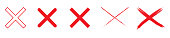 istock red cross x vector icon. no wrong symbol. delete, vote sign. graphic design element set on white background 1344095257