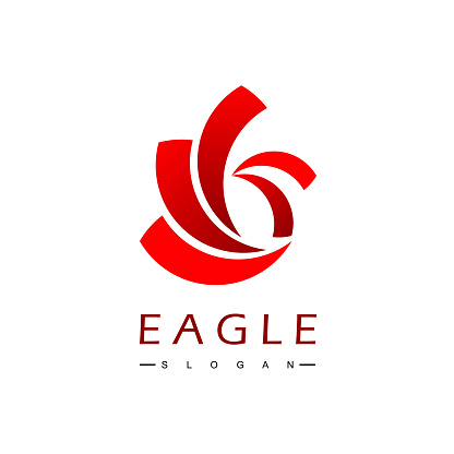 Red Eagle Logo Design Inspiration Stock Illustration Download