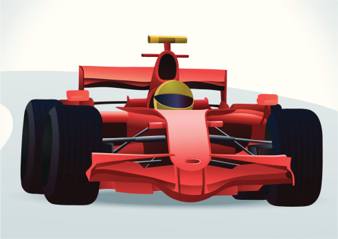 Red F1 Racing Car