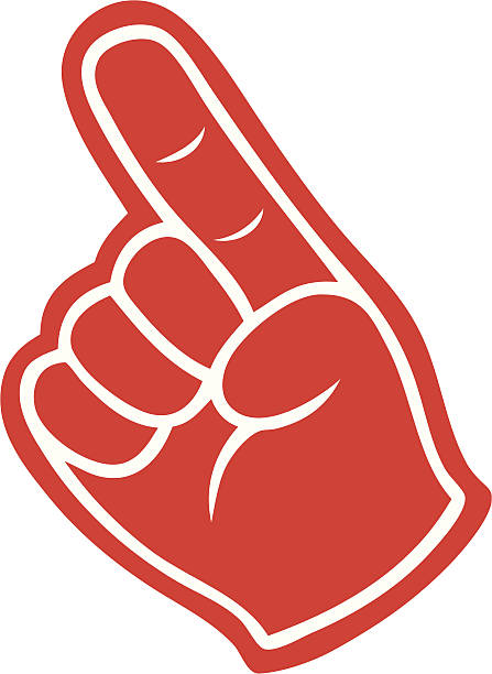 Thumbs Up Outline Printed  Foam Hands 