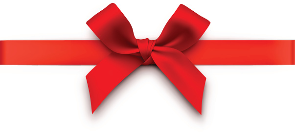 Red Gift Bow with Ribbon