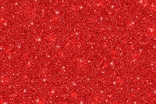 Red glittering holiday texture, abstract christmas background