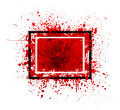 red paint splatter vector design background