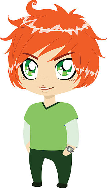 15 Anime Boy With Red Hair Illustrations Royalty Free Vector Graphics Clip Art Istock