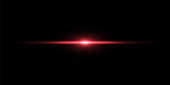 istock Red light beam on black background 1172913683