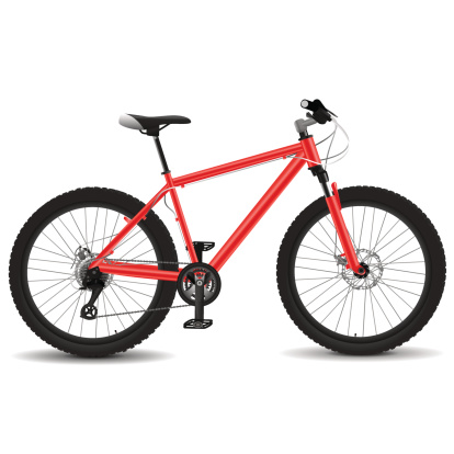 Red mountain bike
