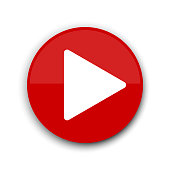 istock Red play button. Website icon symbol. Vector web button. Stock image. EPS 10. 1298517110