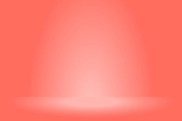 red rose abstract gradient background red rose abstract gradient background with vibrant coral colors and bright spotlight coral colored stock illustrations