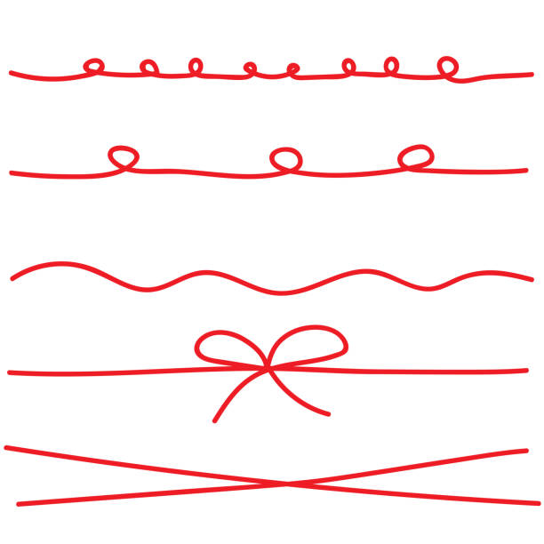 赤い糸 イラスト素材 Istock