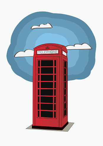 Red telephone box - London UK