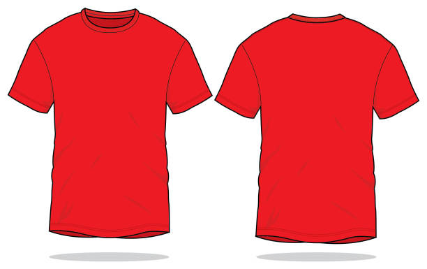 Red Tshirt Template Stock Photos, Pictures & Royalty-Free Images - iStock