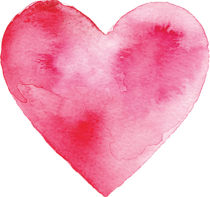 Red Watercolor Heart