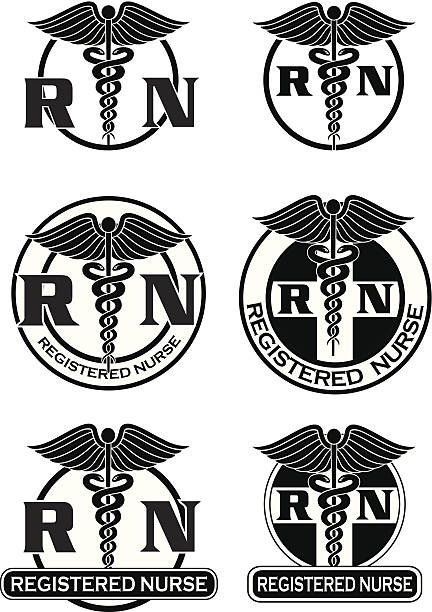 Registered Nurse Designs Graphic Style vector art illustration