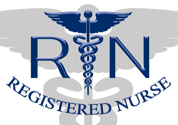 Registered Nurse Graphic Emblem D vector art illustration