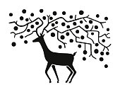 Reindeer with Long Antlers