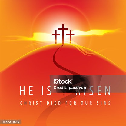 istock religious banner with three crosses on a hill 1357311849