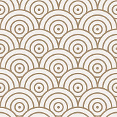 Repetitive Creative Graphic Ripple Background Texture. Seamless Simple Vector Optical Plexus Pattern. Repeat East Circle Wallpaper Texture. Ornament Print Pattern.