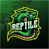 Illustration of Reptile sport mascot logo design