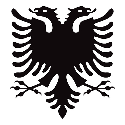 Republic of Albania Double Headed Eagle Symbol