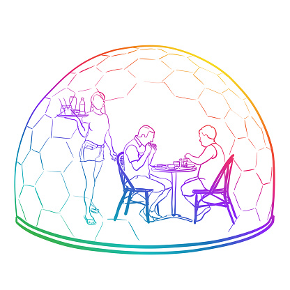 Restaurant Bubble  Rainbow