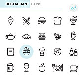 20 Outline Style - Black line - Pixel Perfect icons / Set #23