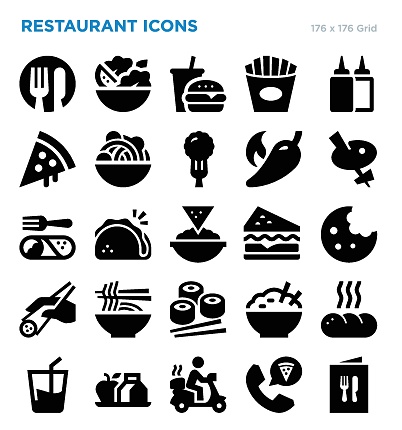 Restaurant Vector Icon Set