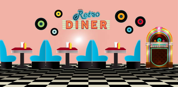 Royalty Free Diner Booth Clip Art, Vector Images & Illustrations - iStock