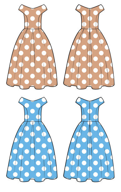 Polka Dot Dress Illustrations, Royalty-Free Vector Graphics & Clip Art ...