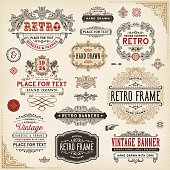 istock Retro Frames,Labels and Badges 521727833