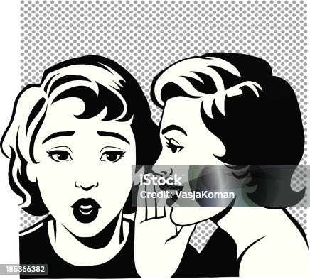 istock Retro Girls Gossiping 185366382