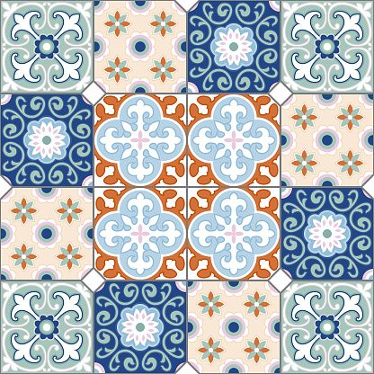 retro peranakan style tiles