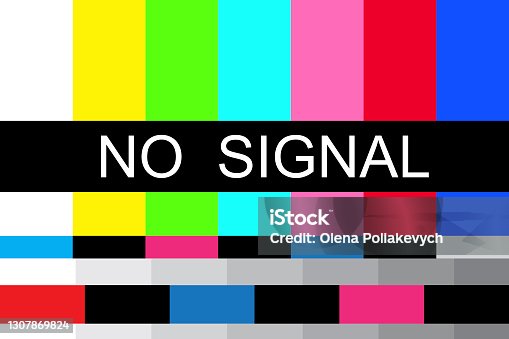 istock Retro screensaver no signal, great design for any purposes. Vector background. Stock image. EPS 10. 1307869824