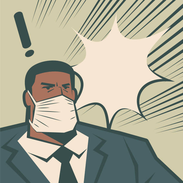 Retro style businessman (politician, police, detective) wearing face mask shouting Retro Unique Characters Design, Manga Style ,Cartoon, Vector Art Illustration, Copy Space.
Retro style businessman (politician, police, detective) wearing face mask shouting. cartoon man with complaint with speech bubble stock illustrations