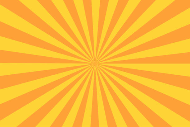 Retro sunburst ray in vintage style. Abstract comic book background Retro sunburst ray in vintage style. Abstract comic book background. Vector illustration yellow toons stock illustrations